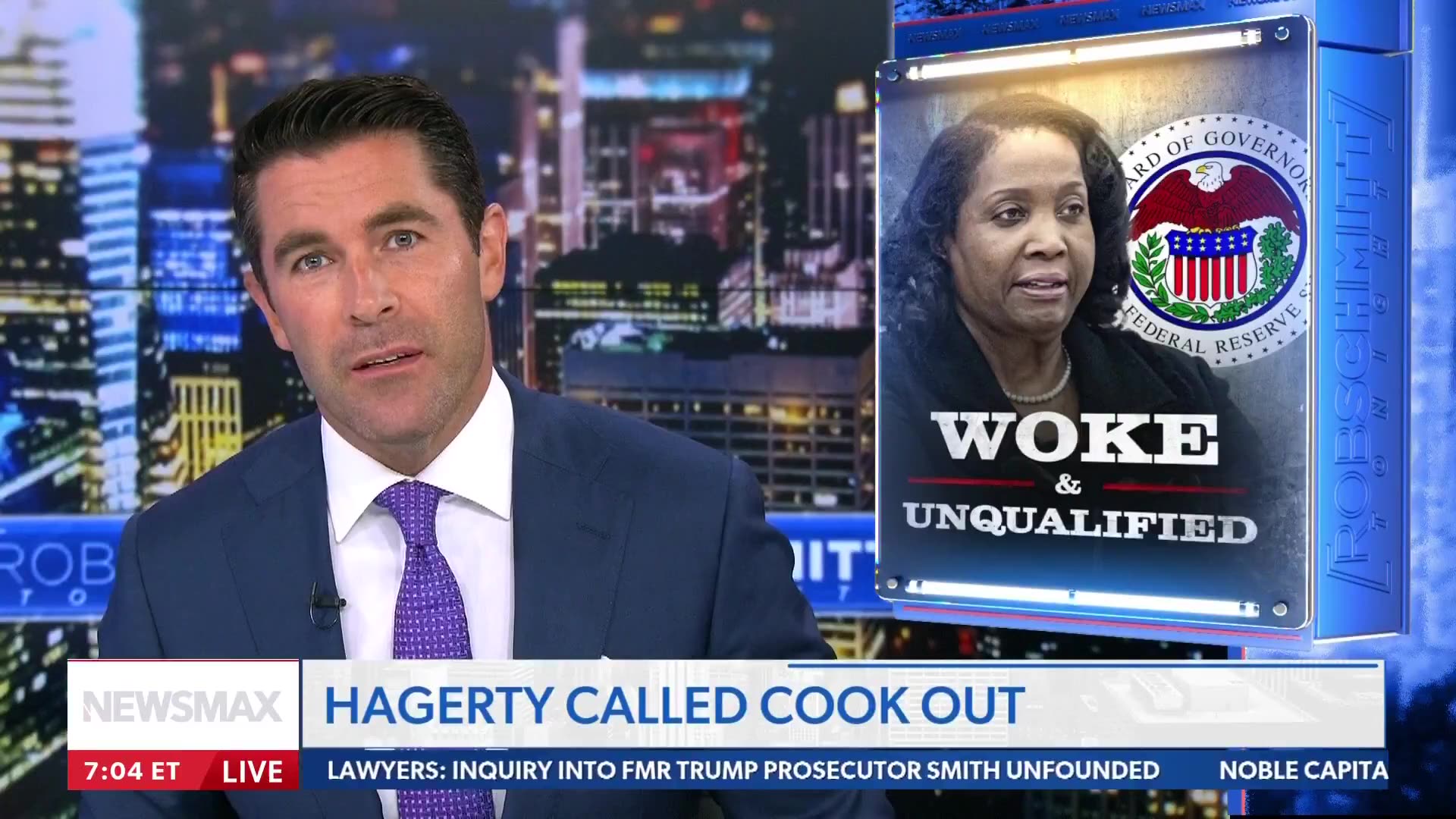 Rob Schmitt blasts utterly unqualified Lisa Cook and rabid Leftist media