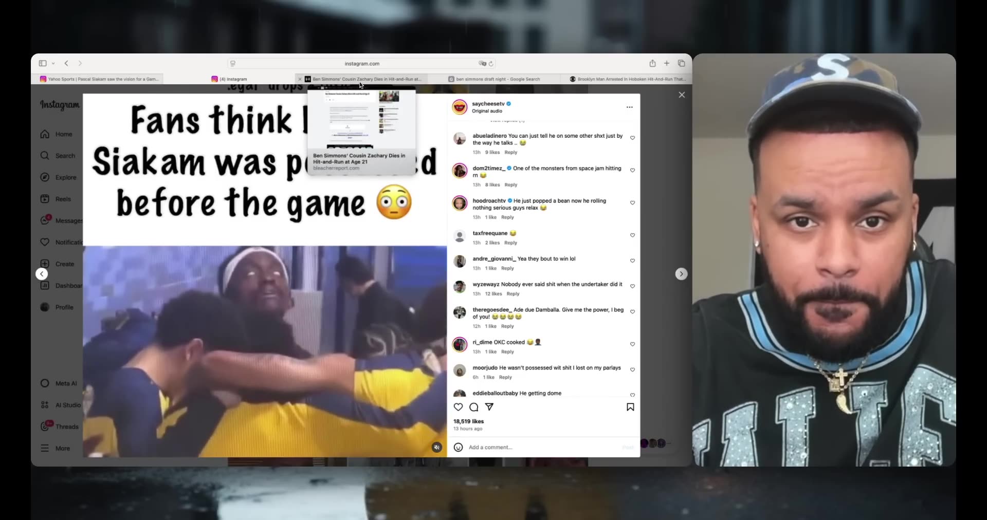 NBA Player Pascal Siakam Possessed Before Game