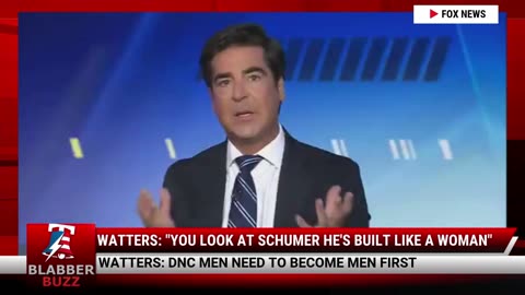 Watters: "You Look At Schumer He's Built Like A Woman"