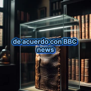 Exhiben un libro encuadernado en piel humana en Inglaterra.