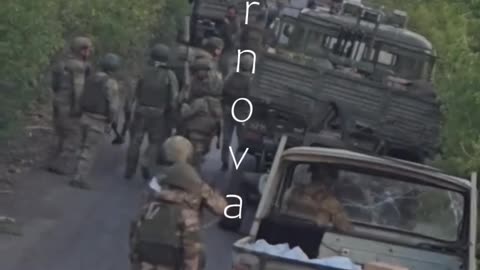 🔥 Zaporizhzhia region, attack on Russian column.