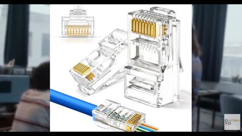 MONK CABLES | Heavy-Duty RJ45 Connectors | CAT6 | Pass-Through | 10 Pack | 30µ T