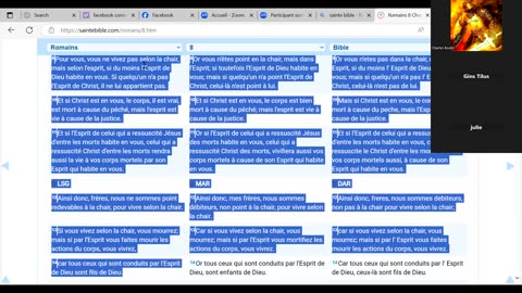 Lettre aux Romains Chapitre 7 a 10