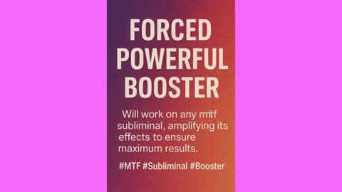 Forced Feminine Booster Command