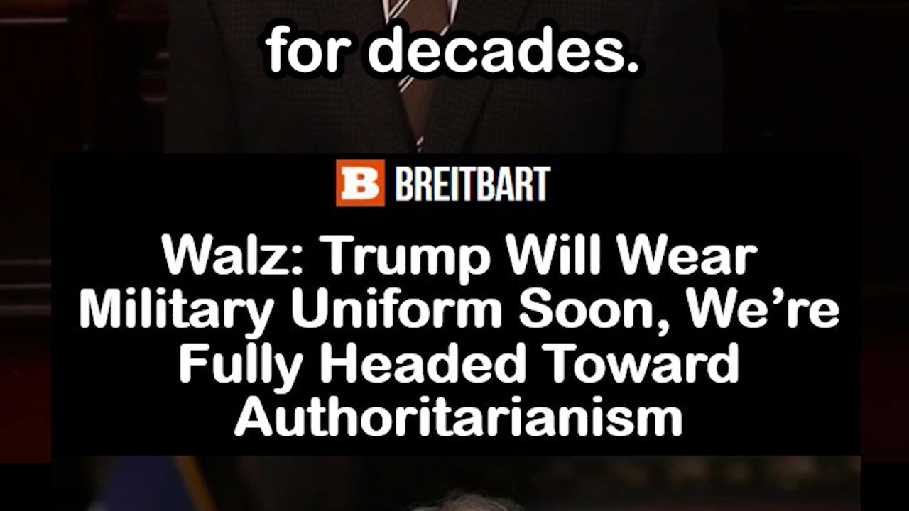 Tim Walz: Trump Will Wear Military Uniform Soon, Headed Toward Authoritarianism