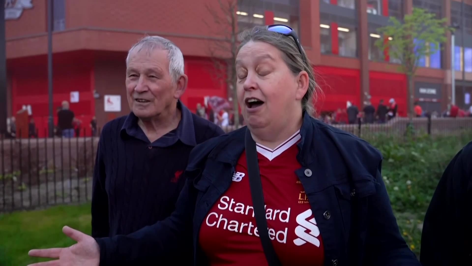 Jubilant scenes at Anfield as Liverpool win Premier League title