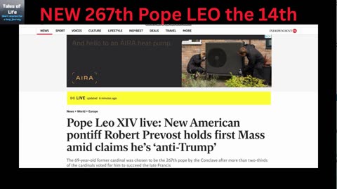 New 267th Pope LEO the 14th