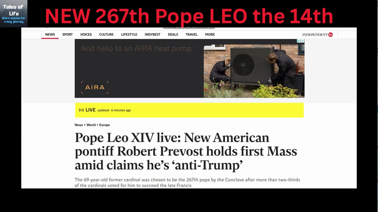 New 267th Pope LEO the 14th