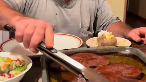 this guy loves his food