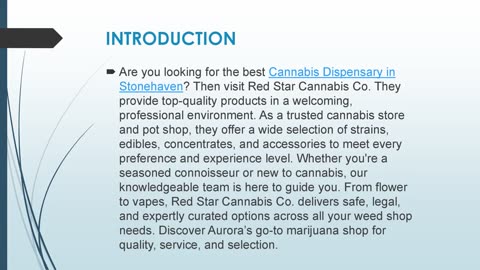 Best Cannabis Dispensary in Stonehaven