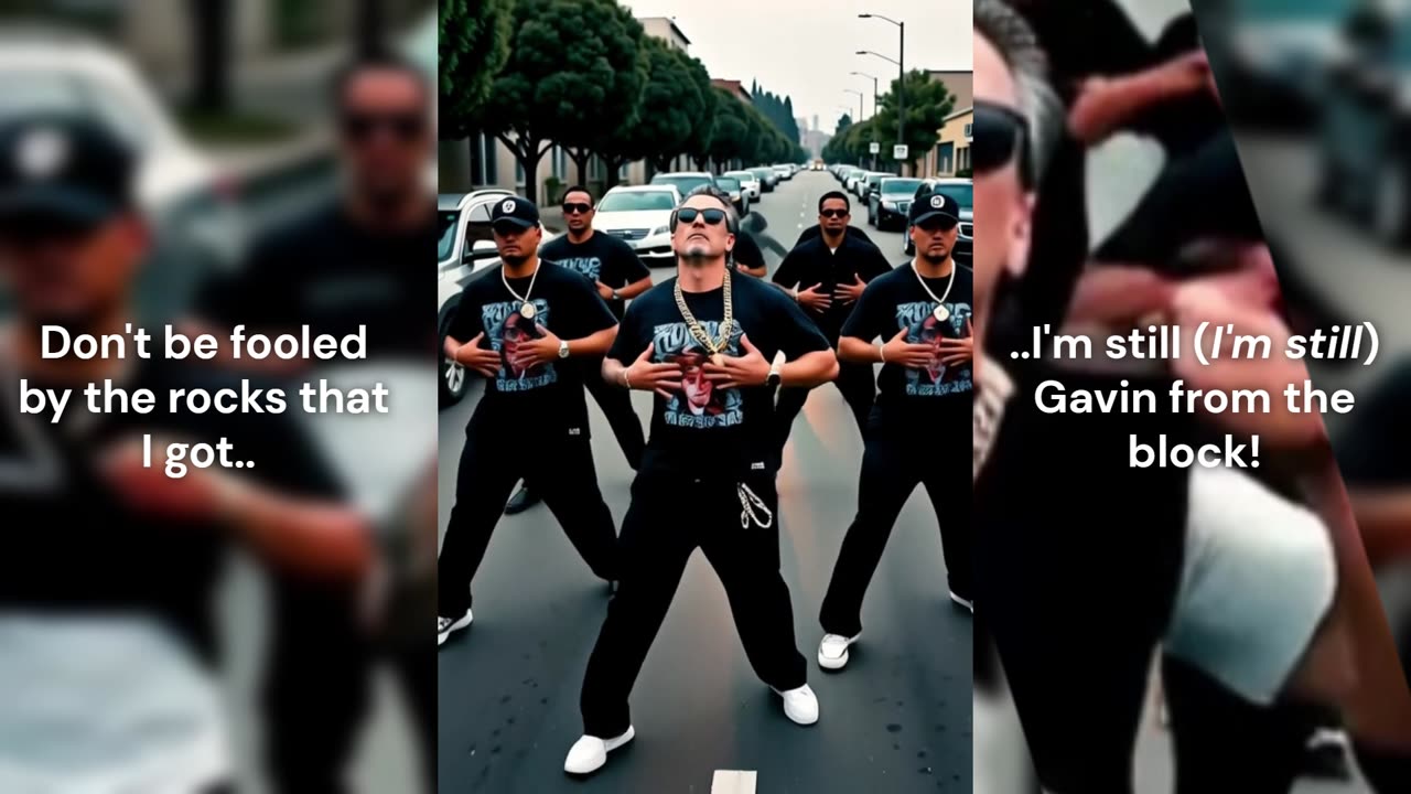 Gavin is from the hood, apparently