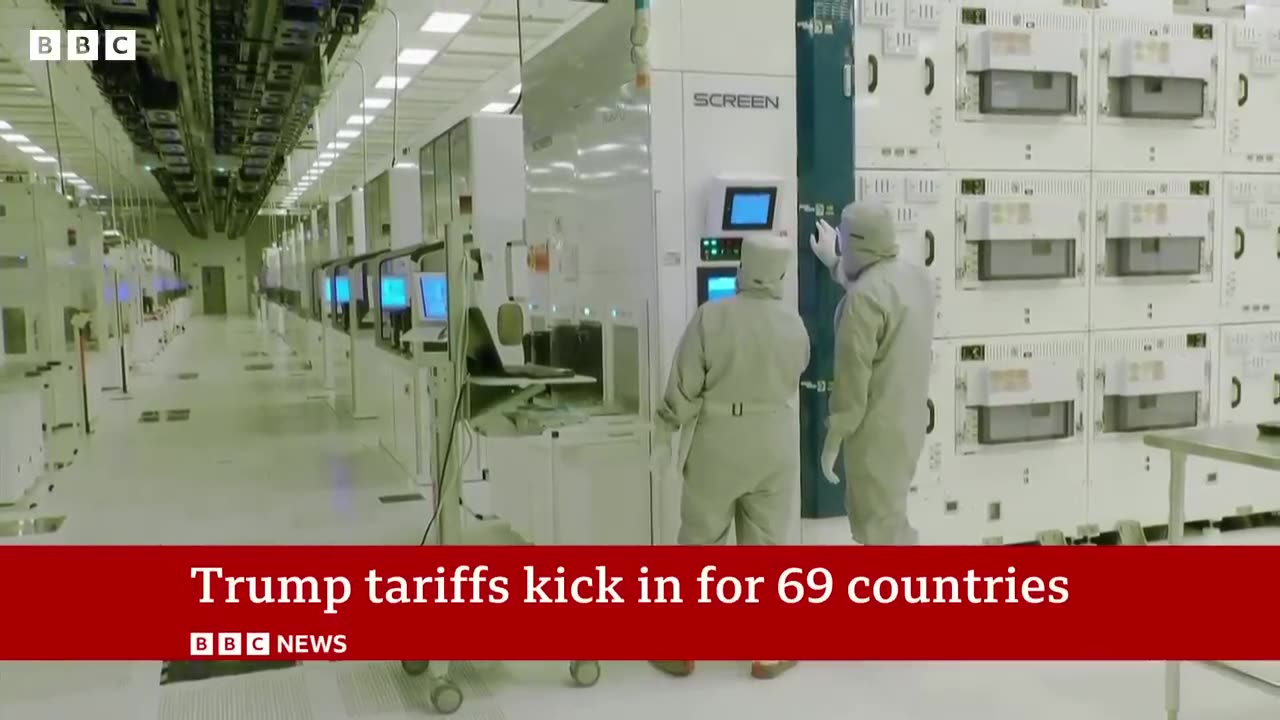 Donald Trump's Global tariffs take effect|BBC news