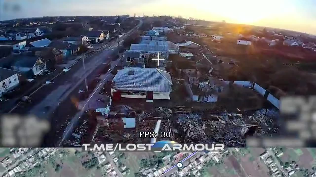 Sudzha: one of the roads with destroyed Ukrainian and NATO equipment