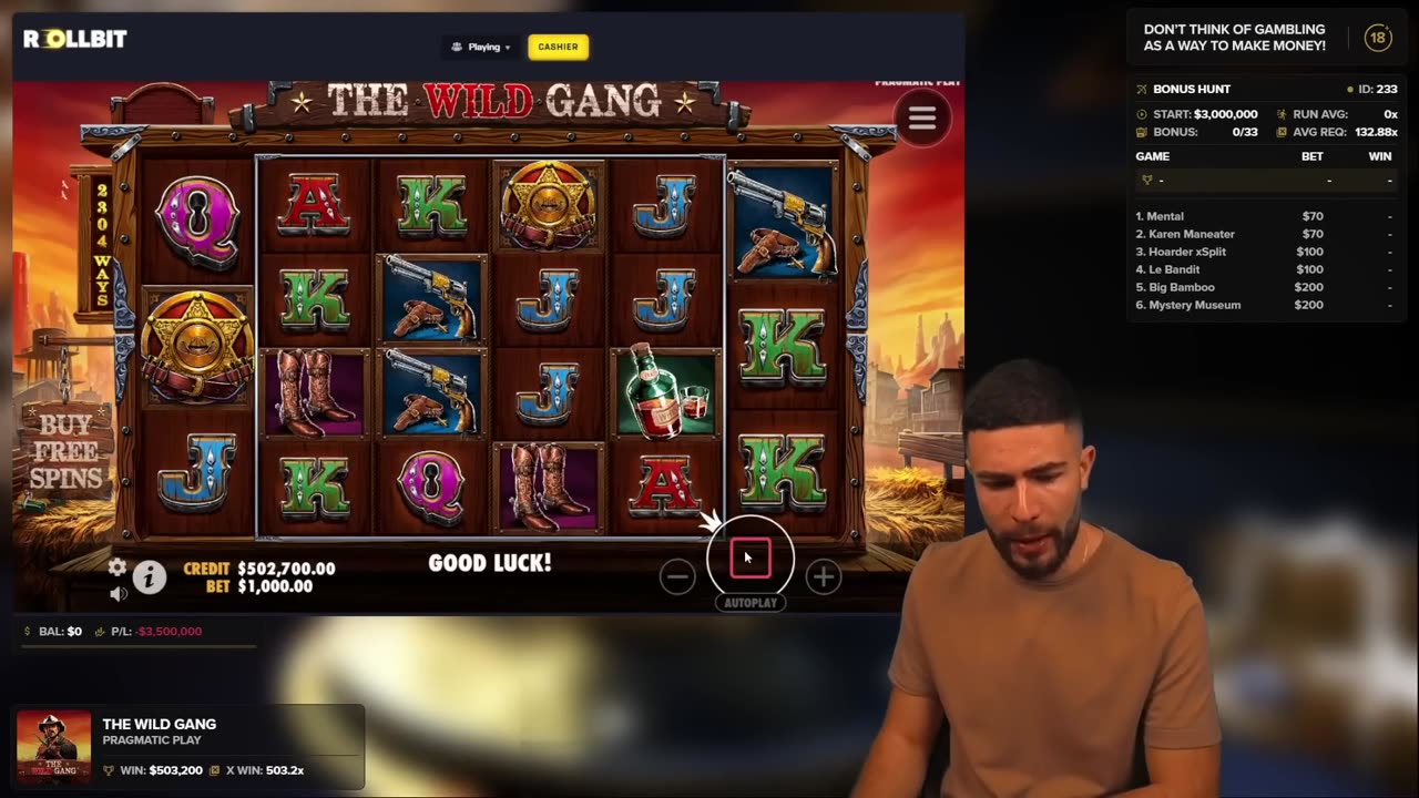 ANOTHER HUGE SESSION ON THE WILD GANG