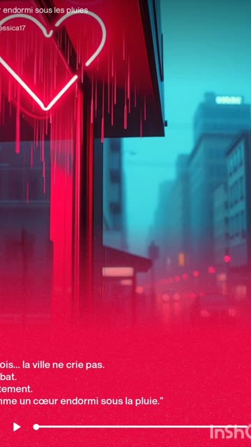Cœur 💓 endormi sous la pluie