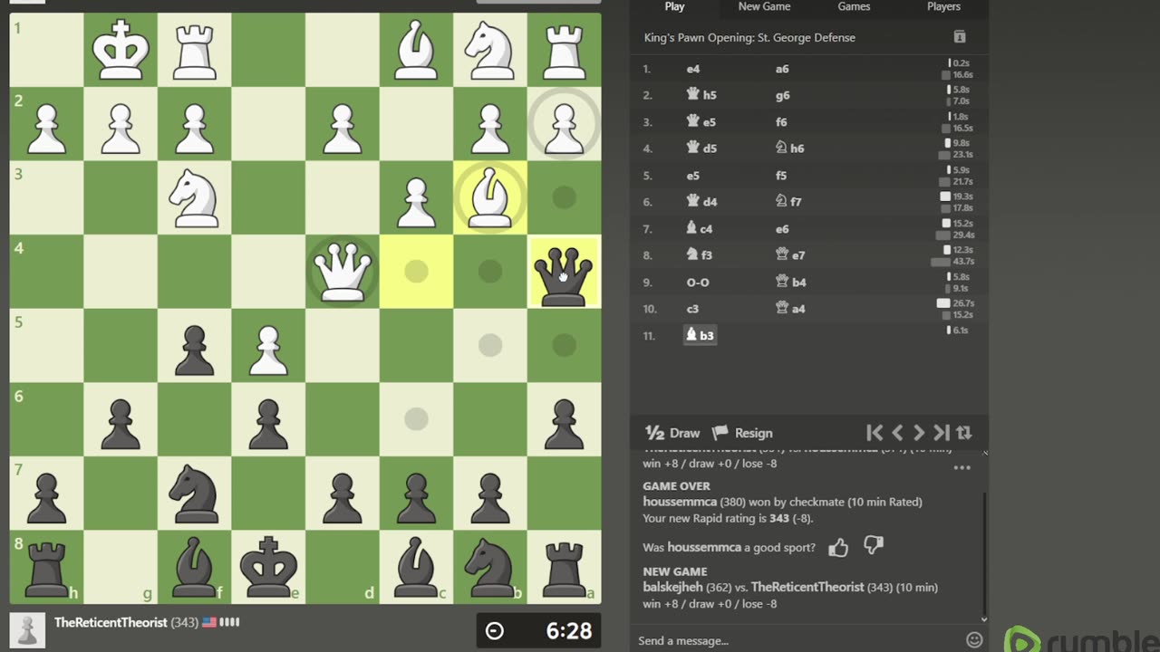Playing Chess 6