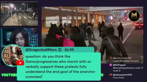 LIVE ANTIFA RIOT PROTEST ANTI-ICE INSANITY IN MINNEAPOLIS, PORTLAND AND ELSEWHERE