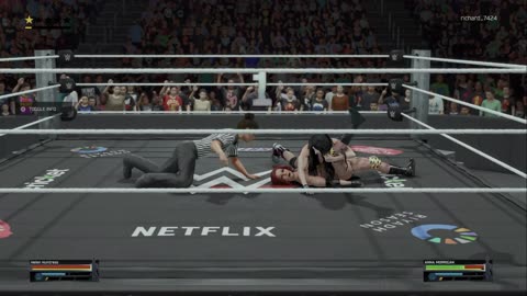 wwe 2k25 328 universe Helen Huntress VS Anna Morrigan