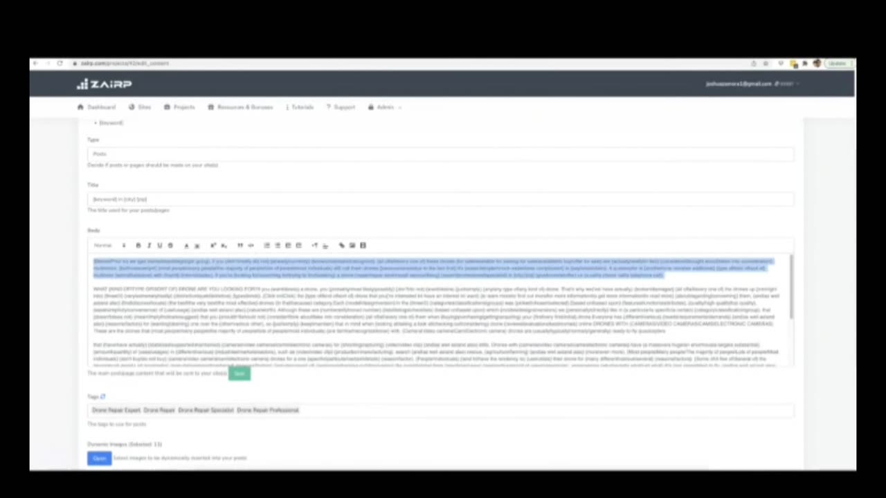 Zairp Demo - SEO Automation Tool To Automate EVERY Step in the Content Ranking Process for Traffic