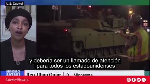Ilhan Omar Accuses Government of Militarizing Streets and Compares the U.S. to a Dictatorship