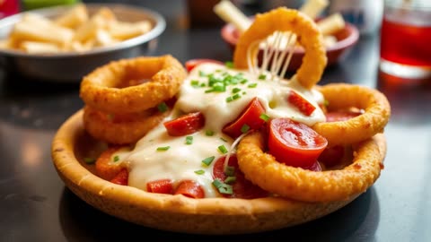 Pizza-Stuffed Onion Rings 🍕🧅🧀 | FlavorVille Viral Explosion