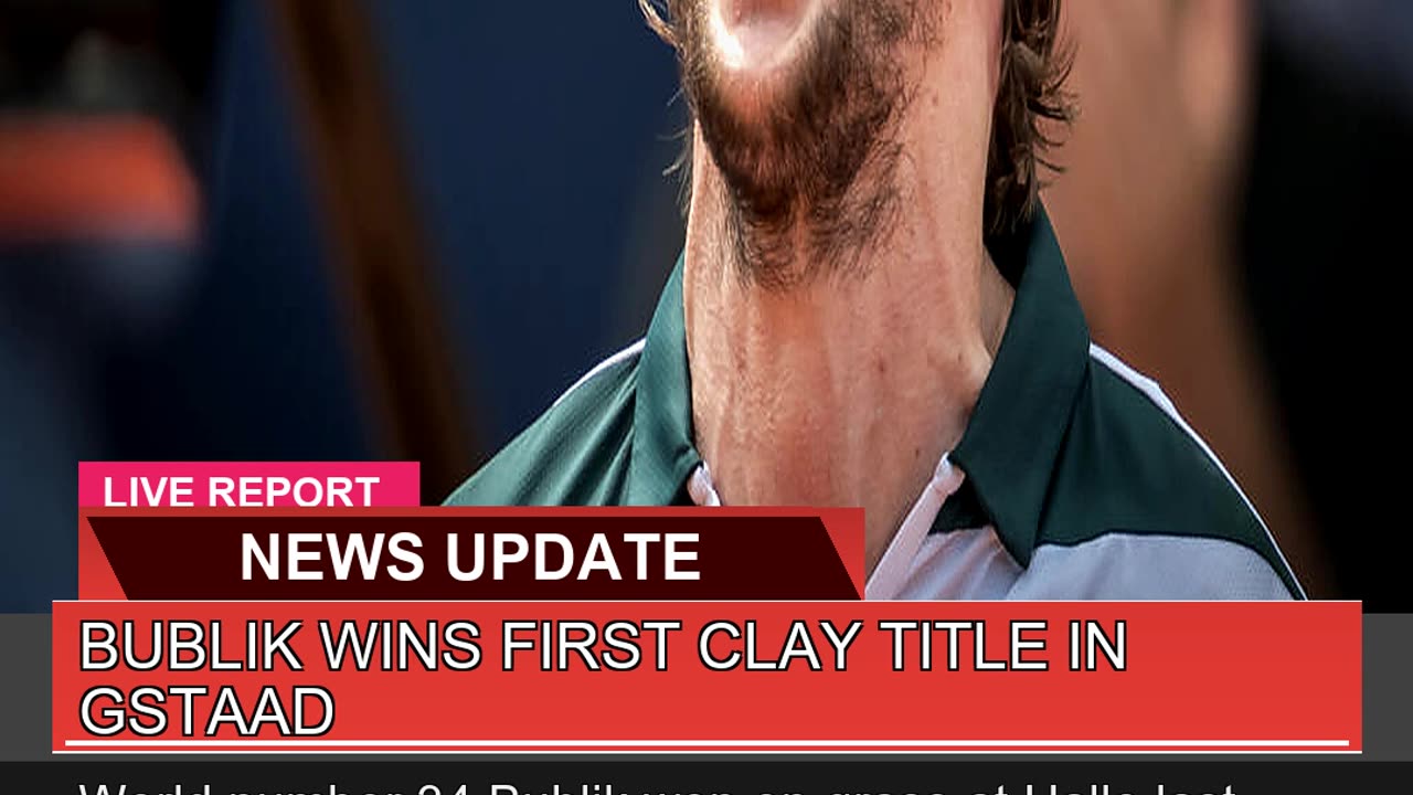 Bublik Wins First Clay Title in Gstaad