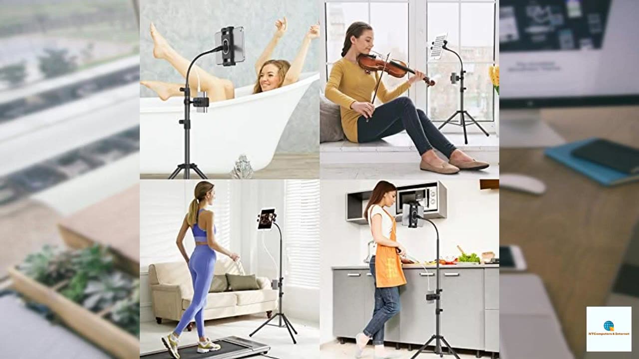 LIUGAST Tripod Stand for Ipad,Gooseneck 63-inch Floor Stand for Tablet,Floor Stand for iPa