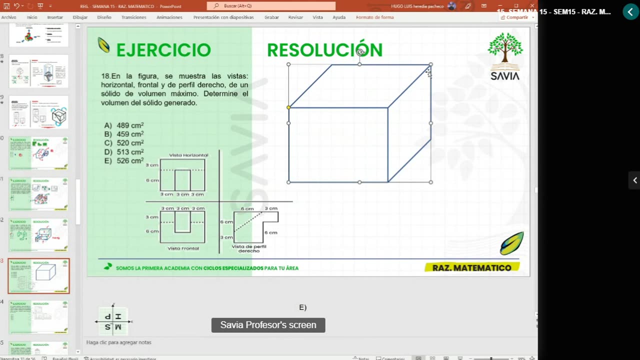 SAVIA SEMIANUAL 2024 | Semana 15 | Raz Mat S2