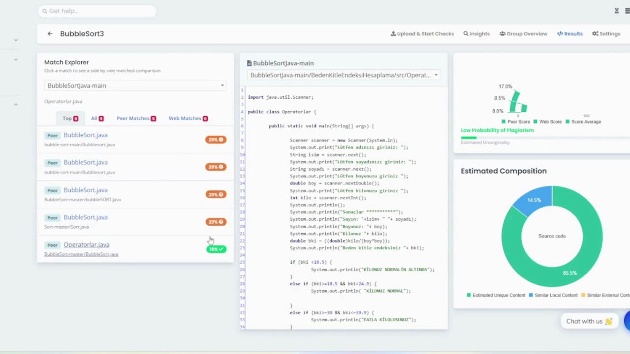 Codequiry in Action: Real Example of Source Code Plagiarism Detection