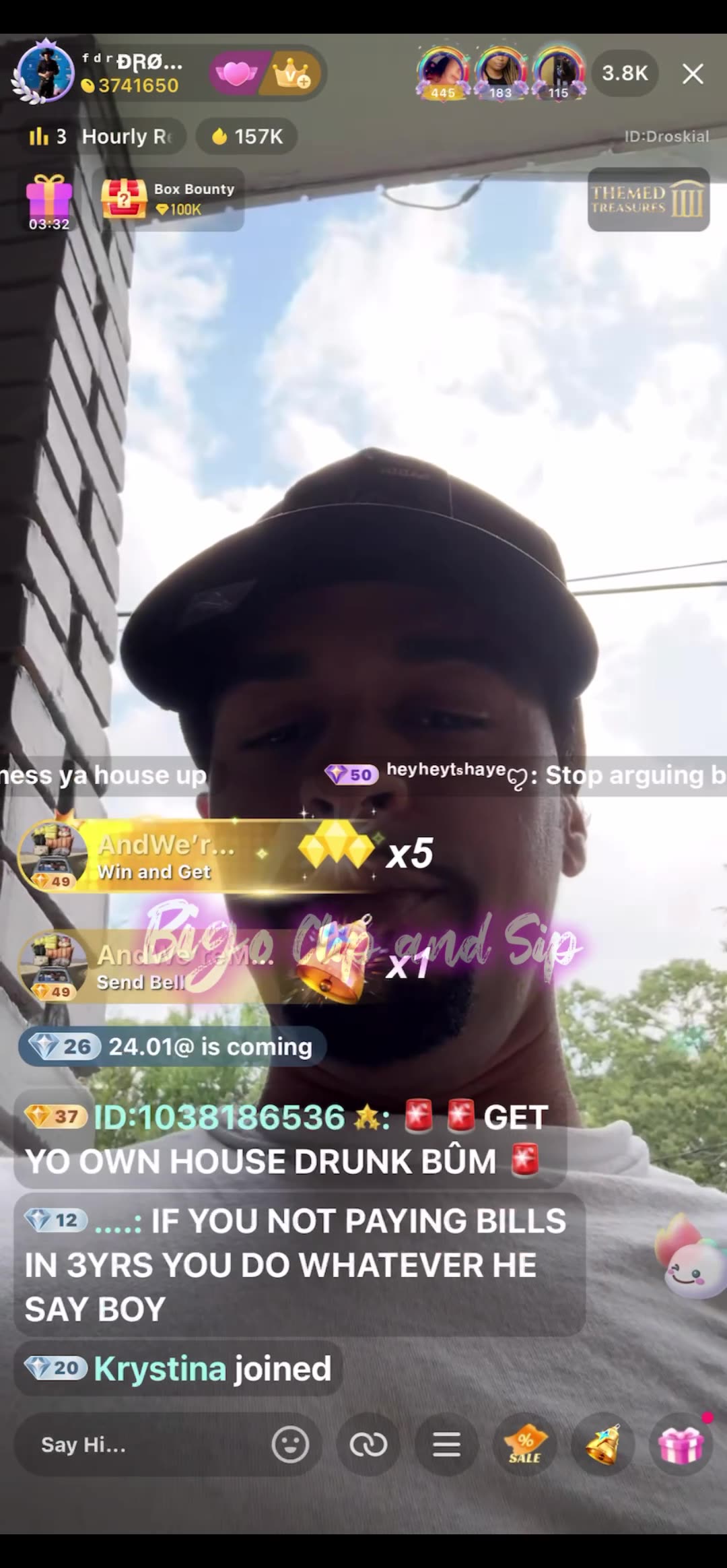 Droski argues with his Dad after kicking 21 out pt 1&2 6/2/25 #bigoclipandsip