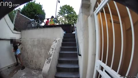 negros and migrants use homes stairwell as public toilet during UK festival