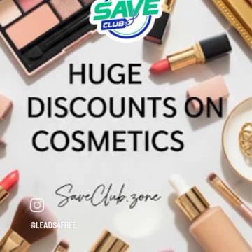 Huge discounts on top cosmetics