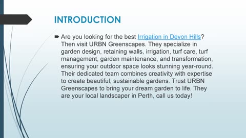 Best Irrigation in Devon Hills