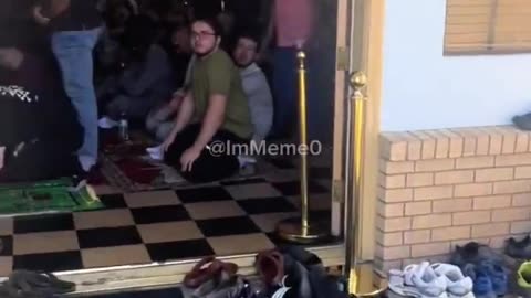 Muslim man in Las Vegas uploaded a video showing Muslim men praying, with