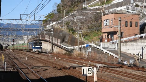 Morning at Kozu Station in Odawara Japan.