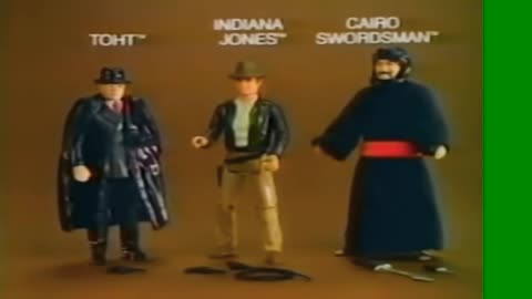 Indiana Jones Raider of the Lost Ark Cairo Swordsman & Toht Action Figures TV Commercial Kenner 1982