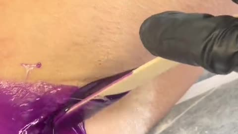Underarm Waxing with Sexy Smooth Purple Seduction Hard Wax | @xobeautywax