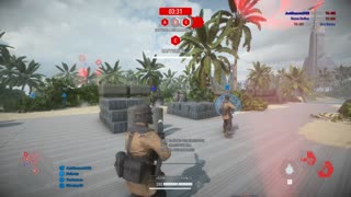 SWBF2 2017: Co-Op Mission (Attacking) Scarif Rebel Alliance Gameplay