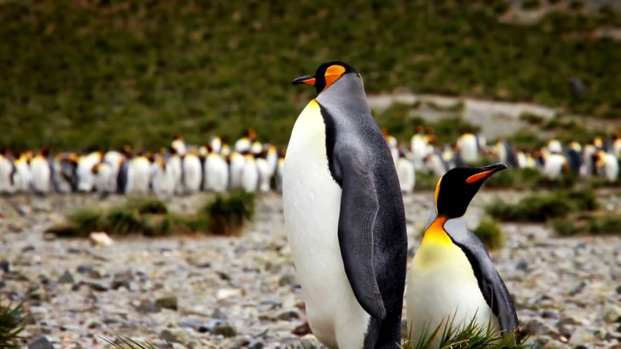 Adorable african penguin animal behavior