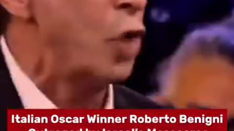 Italian Oscar Winner Roberto Benigfi Outraged by Israel's Massacres of Palestinians in Gaza
