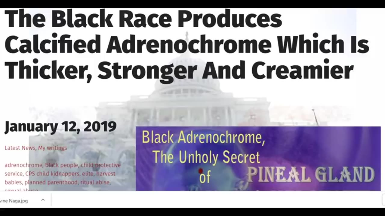 Black Adrenochrome aka WALNUT SAUCE!