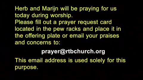 Worship Service 5/11/2025