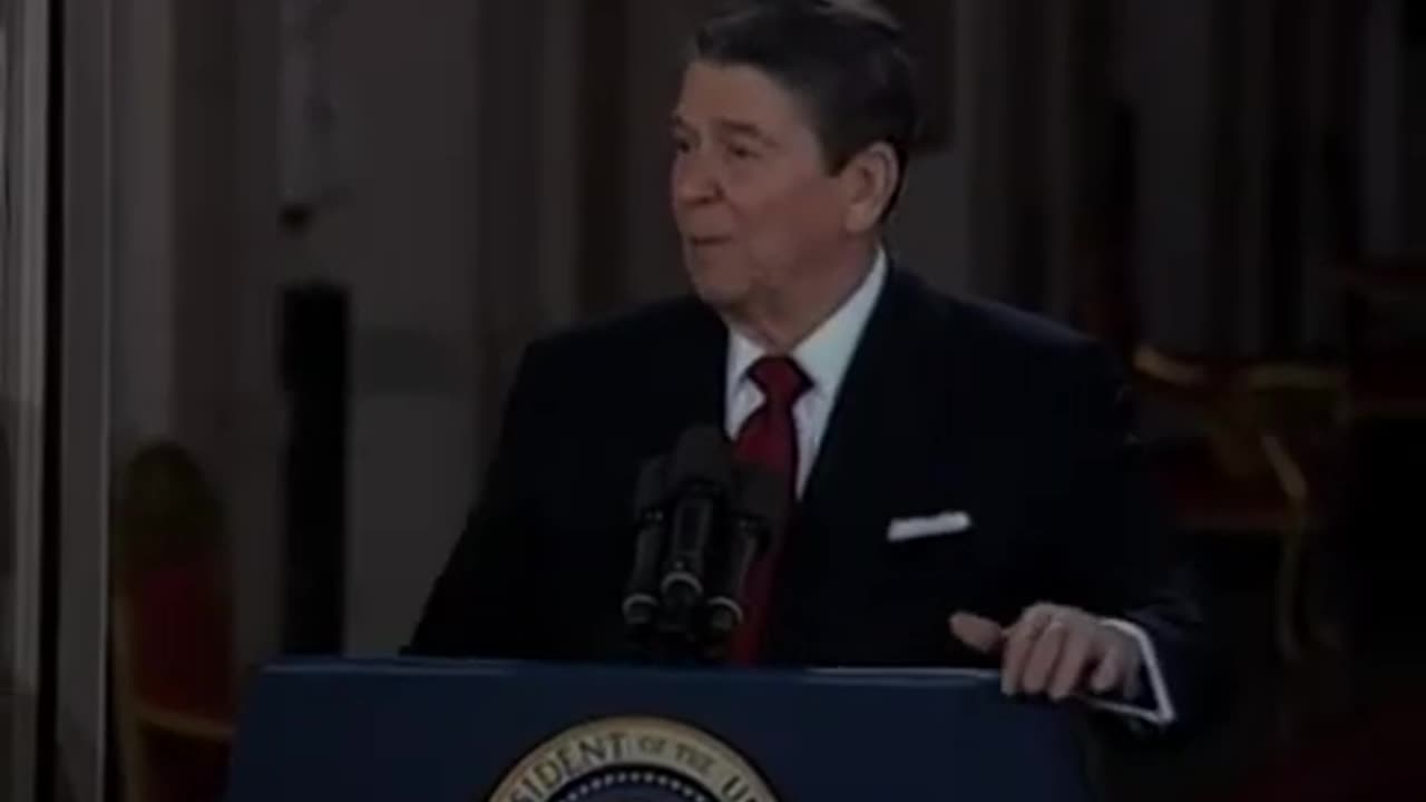 Archive ✅ President Reagan's 40th Press Conference in the East Room on March 19, 1987