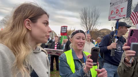 Paid protestor, that followed us to our hotel lobby in Portland, CAUGHT filming me