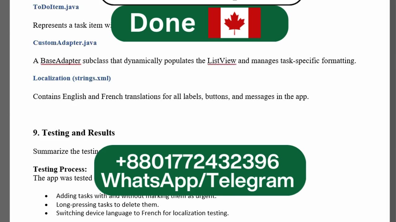 Client Work (𝐋𝐚𝐛 𝟒) |𝐂𝐒𝐓𝟐𝟑𝟑𝟓 𝐋𝐚𝐛 𝟒 Report Android To-Do App | Algonquin College |Canada, Ottawa