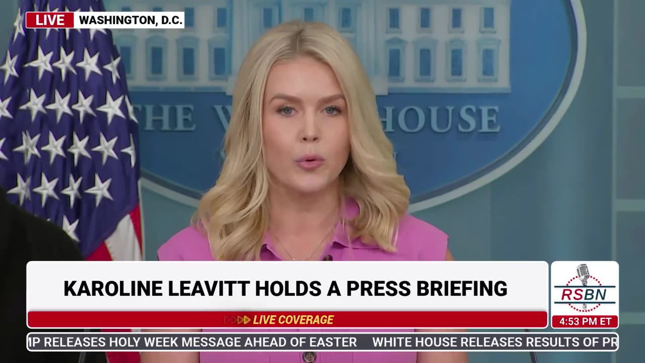 Full Press Sec Karoline Leavitt press conference 4/16/2025