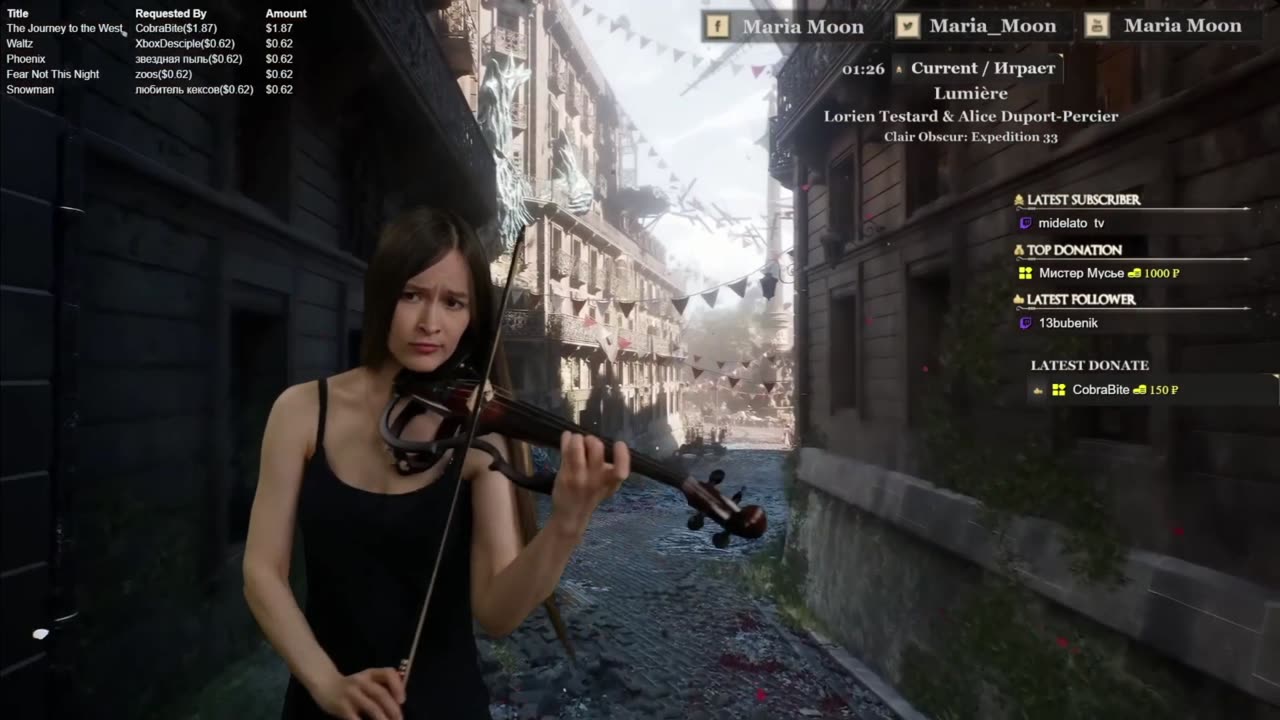 🎻✨ "Lumière" from Clair Obscur: Expedition 33 – Magical Violin Cover | Lorien Testard 🌟🎶