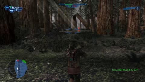 SWBF 2004: Instant Action Endor: Bunker Rebels Gameplay