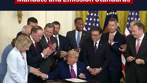 POTUS officially signed resolutions ENDING CA's EV mandate & emission standards once-and-for-all.