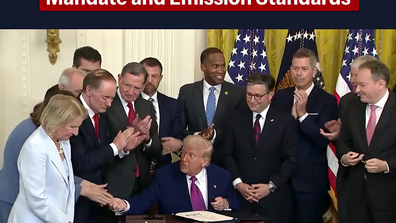 POTUS officially signed resolutions ENDING CA's EV mandate & emission standards once-and-for-all.